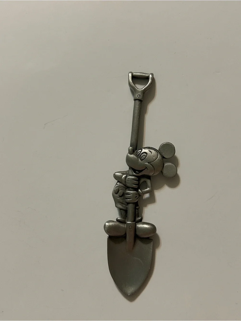 Vintage Walt Disney Productions Pewter Mickey Mouse Shovel Spoon Collectible